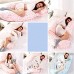 Grand oreiller de grossesse et de maternité en forme de U avec housse interchangeable et lavable 150 x 80 cm  coton  masque pour les yeux pink - B07VQS12XR